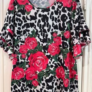 Floral Print Women's Top